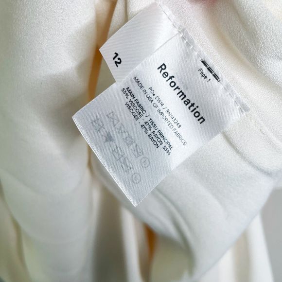 NWT Reformation Bridal Gatsby Dress Ivory - Picture 7 of 11